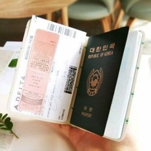 High Quality Women Cute Fashion Couples Passport Cover Travel Business Passport Holder PVC Card ID Holders Passport Package