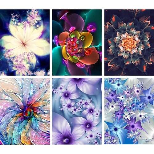 YI Bright Diamond Painting Full Square/Round Drill 5D DIY "Mandala Flower" Daimond Embroidery Rhinestone Cross Stitch Decor