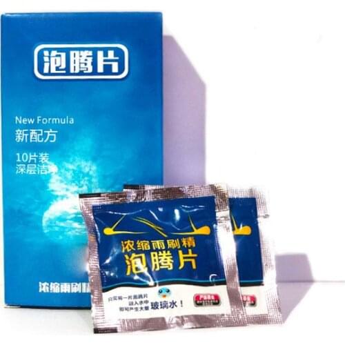 10pcs Car Windshield Wiper Glass Washer Auto Solid Cleaner Compact Effervescent Tablets Window Repair Car Accessories