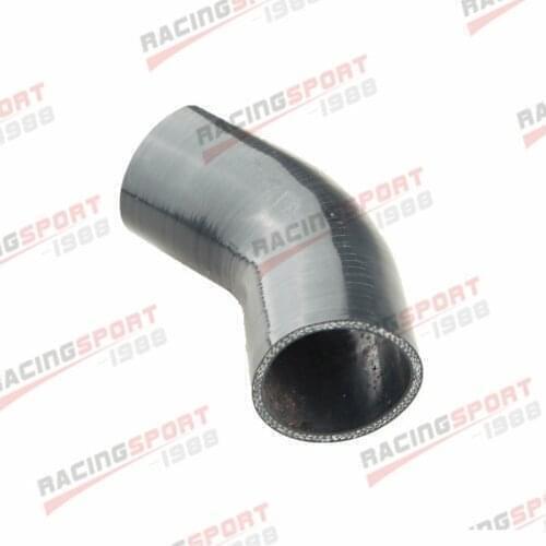 4Ply 2" (51mm) inch 45 Degree Silicone Hose Coupler Pipe Turbo Black/BLUE