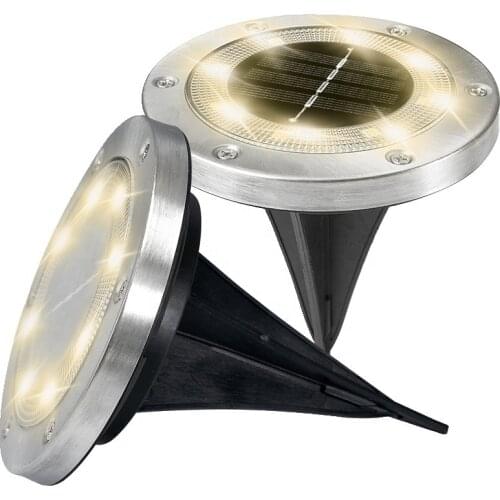 8 LED Solar Lights Waterproof Light Underground Solar Led Light Outdoor Waterproof Landscape Lighting for Garden Street