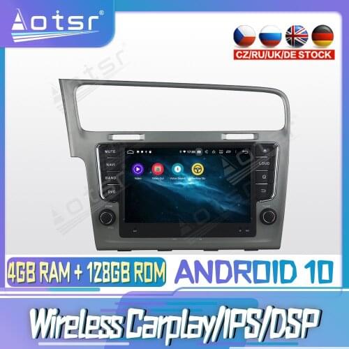 Android 10 PX6 128G For Volkswagen Golf7 2013 Carplay DVD GPS Navigation Auto Radio Stereo Video Multimedia Player HeadUnit 2din