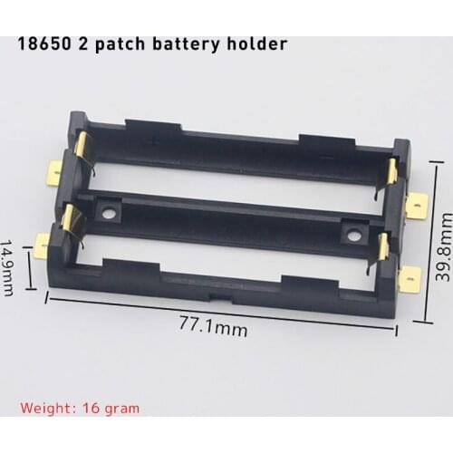 ABS 18650 Power Bank Cases 1X 2X 18650 Battery Holder Storage Box Case 1 2 Slot Batteries Container with Hard Pin SMT Accessory