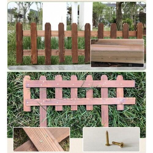 Wood Picket Garden Fence Garden Lawn Fence Edging Fencing for Outdoors