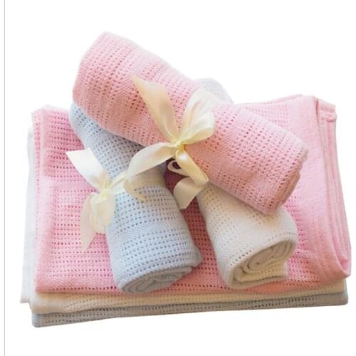 Baby Blanket Knitted Newborn Swaddle Wrap Blankets Super Soft Toddler Infant Bedding Quilt For Bed Sofa Basket Stroller Blankets