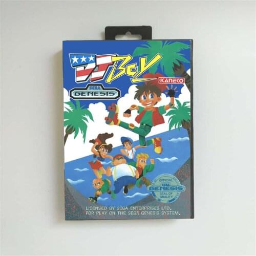 DJ Boy - USA Cover With Retail Box 16 Bit MD Game Card for Sega Megadrive Genesis Video Game Console