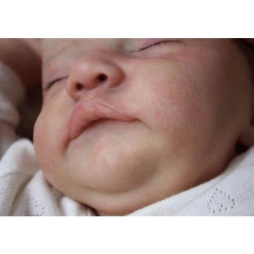 Reborns Doll Kit 21 inch Blank Unpainted Baby Dolls DIY Lifelike Realistic Set Mould with Head Full Limbs & Body Cloth D5QA