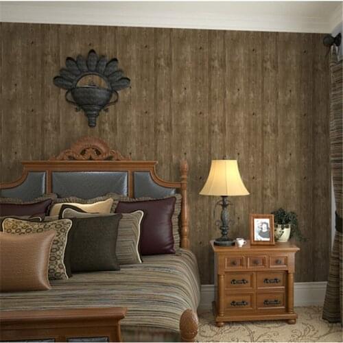 Beibehang Retro Village Simulation Wooden Chinese Canteen Wooden Wallpaper Net Shop Barber Shop Club Wallpaper