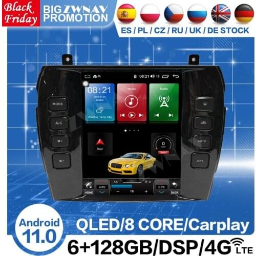 Carplay Tesla Screen Android Multimedia Radio Receiver For Jaguar S-type Stype 2004-2009 GPS Audio Stereo Video Player Head Unit