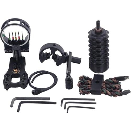 1 Set Archery Upgrade Combo Bow Sight Kits Arrow Rest Rubber Stabilizer Bow Sling Compound Recurve Bow Composite Accessories