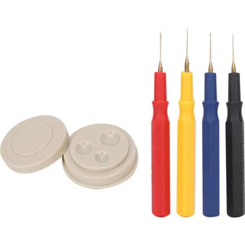 4Pcs Oil Pin Pen Dip + 1Pc Oiler Dish Tool Set Watch Cleaning Tool Hold Watch Oil Watch Repairing Accessory Tool for Watchmaker