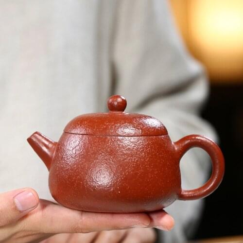 Real yixing zisha zhu clay tea pot marked handmade 9 infuser holes 240ml Chinese kungfu master pot of tea on big sales
