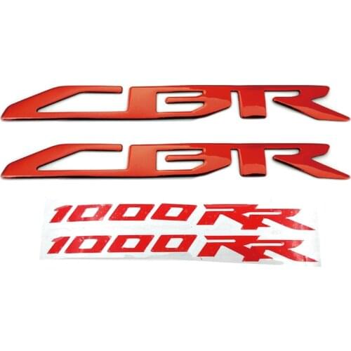 New Motorcycle 3D Raise Logo Stickers Motorbike Badge Emblem Decals Racing Fairing Tank Pad Grip For Honda CBR1000RR CBR 1000 RR