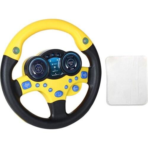 New Children Kids Simulation Steering Wheel with Light Music Educational Toys Birthday Gift