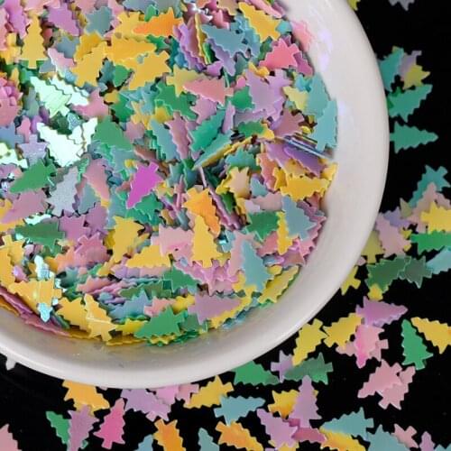 Christmas Tree Sequin 7mm PVC Mixed Glitter Paillette For Nail Art Manicure Sewing Wedding Decor Confetti 20g Girl DIY Handcraft
