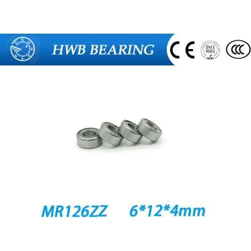 MR126ZZ MR126 ZZ MR126-2Z MR126Z ABEC-5 6X12X4 mm Free Shipping 10pcs Deep groove Ball Bearing MR126 / L1260 ZZ