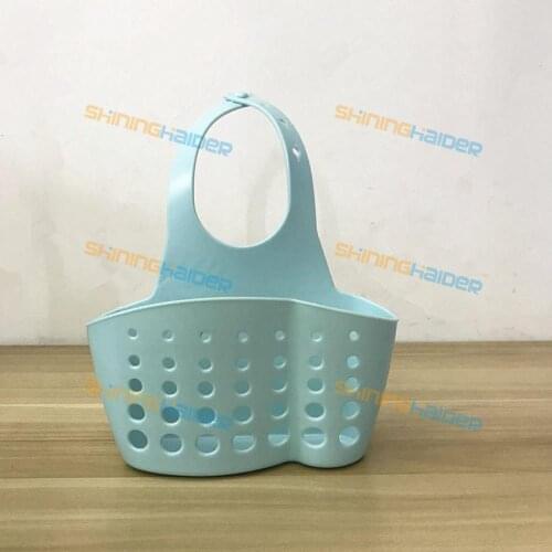 Adjustable snap-on sink storage basket