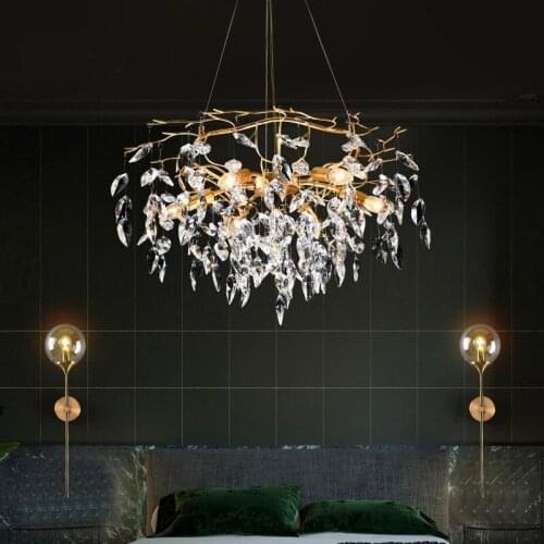 Modern LED Crystal Chandelier Lighting for Living Room Loft Hanging Lamp Hotel Hall Indoor Decor Restaurant Chandeliers Ceiling