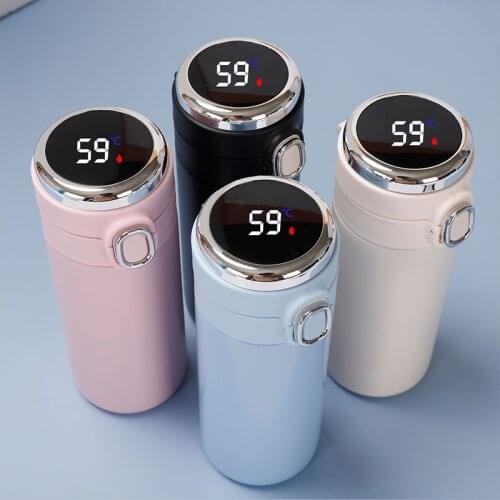 Led Digital Temperature Display Thermos Bottle Stainless Steel 304 Vacuum Flasks Coffee Thermos Water Bottle for Travel Car