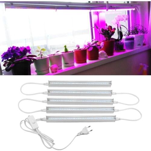 220V 110V LED plant grow Lamp full spectrum grow bar light t5 tube home indoor greenhouse gardening growth bulb EU Plug US Plug