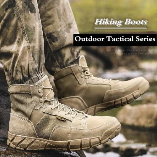 Ultra Light Outdoor Climbing Non-slip High Shoes Mens Desert Military Boot Hiking Hunt Army Fan Training Combat Tactical Boots