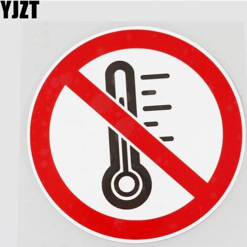 YJZT 11.7CMX11.7CM Prohibition Sign PVC Decal Superior Quality Car Sticker Graphical 11B-0311