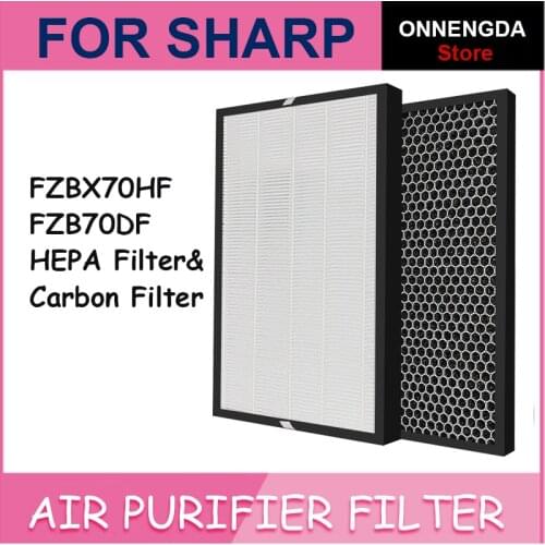 Replacement FZ-BX70HF and FZ-B70DF HEPA carbon filter Compatible sharp Air purifier KC-700Y5-B/W KC-70E9-B/W KC-B70-B/W