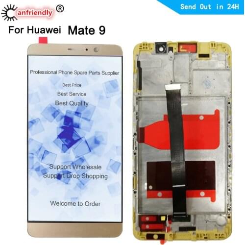 For Huawei Mate 9 MHA-L29 L09 AL00 LCD Display+Touch Screen Digitizer with frame Assembly Replacement Glass Panel For Mate9