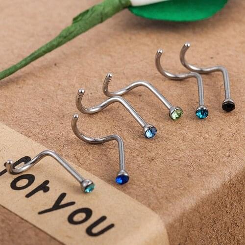 10 pcs Punk Style Piercing Nose Lip Jewelry Body Jewelry For Man Women Studs 2mm Pick Free Shipping