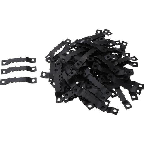 100pcs Sawtooth Picture Photo Frame Mount Hanging Hangers Double Hole for Wooden frame, Canvas Art Hanging Tools