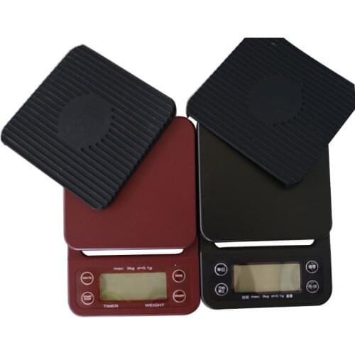 3kg 0.1g Digital Drip Coffee Scale with Timer Electronic Digital Kitchen Scales New Design Balance High Precision