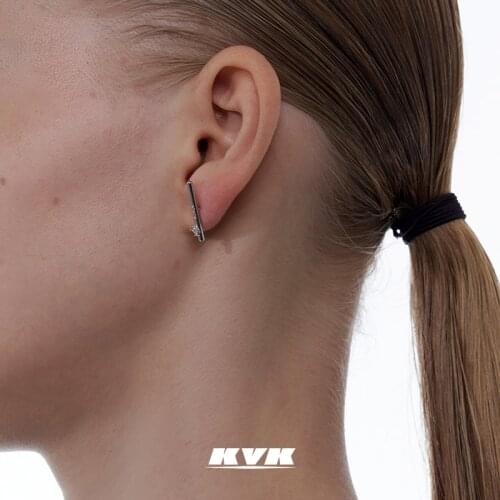 KVK Diamond Earrings 2021 New Tidal Line Allergic Earrings Female Fashion online celebrity Earrings Original Earrings