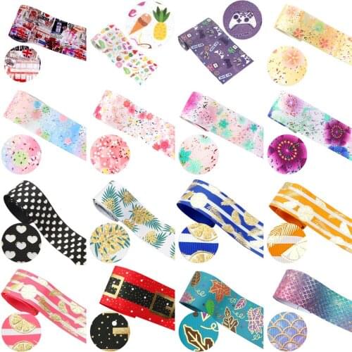 Glitter Laser Grosgrain Ribbon Fabric Gift Wrapping DIY Sewing Wrapping Art Sewing Bow-knot Crafts Home Packing,50Yc19914
