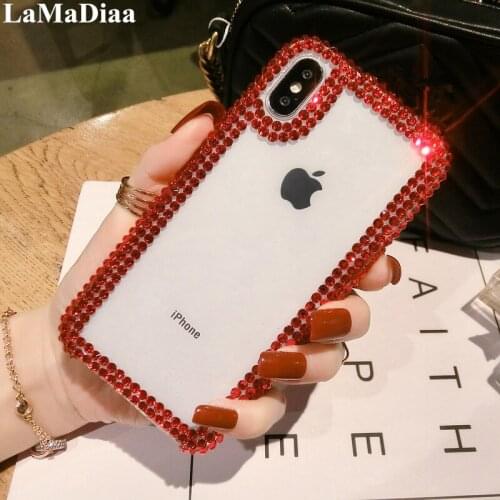 For Samsung A3 A5 A7 2017 A9 A8 A6 PLUS A50 A70 A80 Case Luxury Bling Rhinestone Diamond Crystal Soft Transparent TPU Cover Case