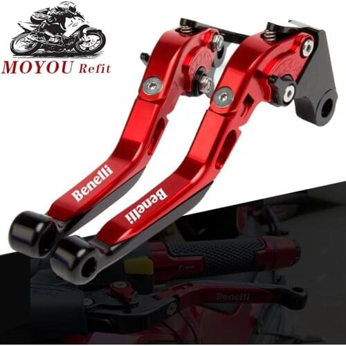 For Benelli Tre-K 1130 TNT 1130 Sport/Evo Stels600 Keeway RK6 Motorcycle Folding Extendable Brake Clutch Levers LOGO Benelli