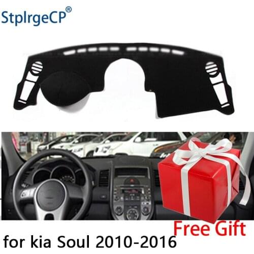 For kia Soul 2010-2016 dashboard mat Protective pad Shade Cushion Pad interior sticker car styling accessories
