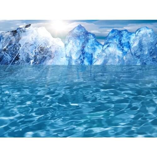 Photography Backdrop Sfondo Fotografico Glacier Sun Photographic Background T20190304