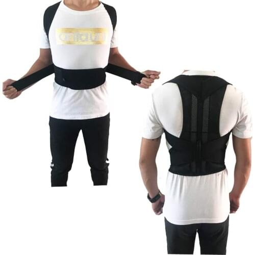 Humpback Posture Correction Device Back Support Tight-Fitting Breathable Correction Spine Adjustable Back Support Belt Trainer
