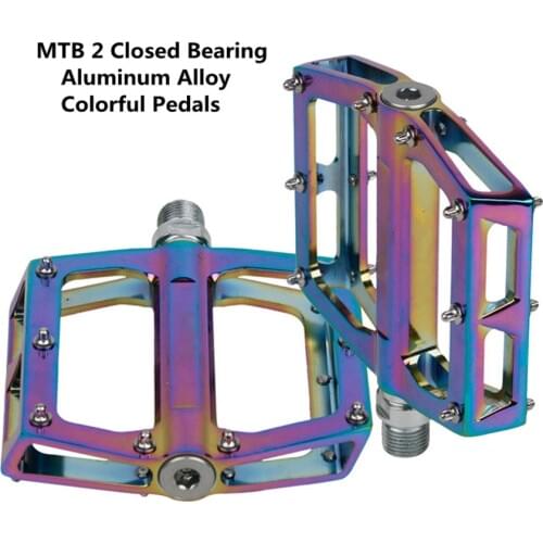 Mi.Mim MTB Mountain Bike Aluminum Alloy Pedal 2 Sealed Bearing Colorful Foot Bicycle Pedals PD058 Cycling Parts