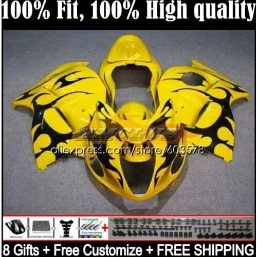 Injection For SUZUKI Hayabusa GSX-R1300 08 09 10 11 12 13 21CL.006 GSXR1300 CC 2014 2015 2016 2017 2018 2019 Fairing Yellow sale