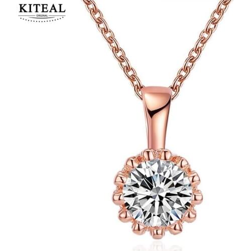 KITEAL New Sale Gold color Red Female Friend necklaces & pendants sun flower fashion style maxi colar men jewelry