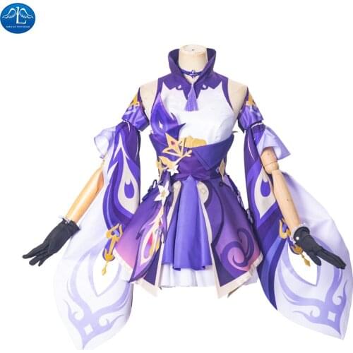 Game Genshin Impact Cosplay Keqing Cosplay Costume Anime Keqing Costume Women Halloween Outfit Fancy Dress Custom Made