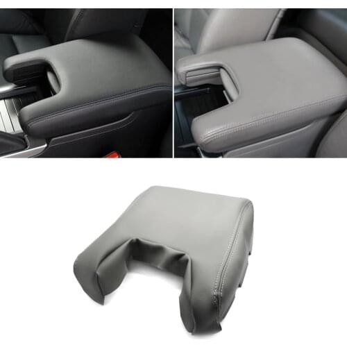 For Acura TL 2009 2010 2011 2012 Microfiber Leather Car Center Console Lid Armrest Cover Protection Trim Gray