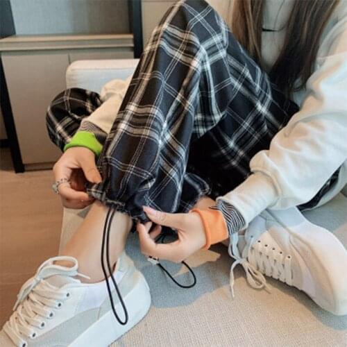 LLYGE Women's Plaid Trousers