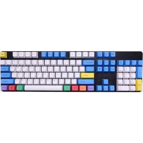 Mechanical keyboard keycap 87 104 108 key PBT color personality gaming keyboard caps Front lettering Side lettering Blank keycap