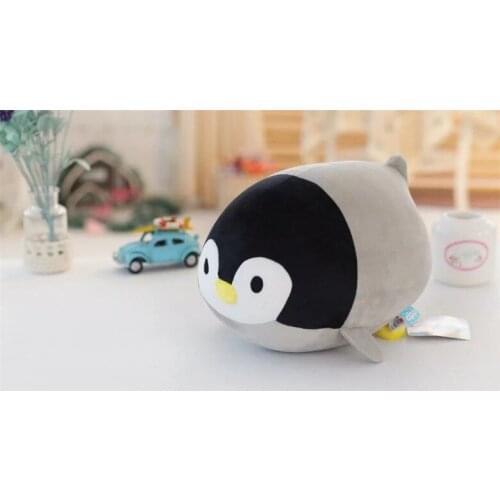 Cute plush gray penguin toy cartoon penguin doll gift about 20cm 2599