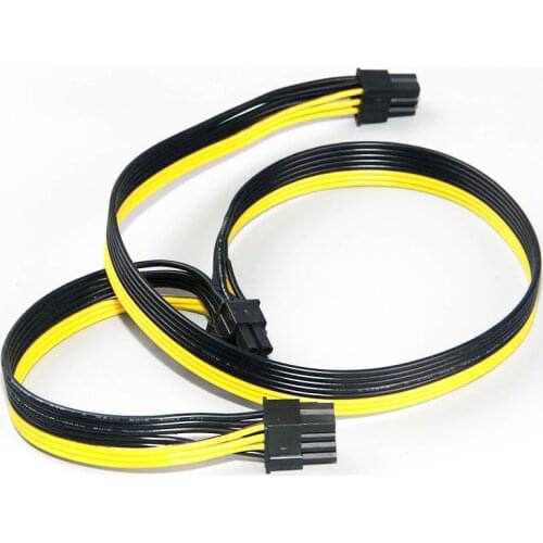 Modular PSU Power Supply Cables PCI e Molex 6pin to 2 PCI-e 8 pin 6+2pin PCI Express Internal Power Splitter Ribbon Cable