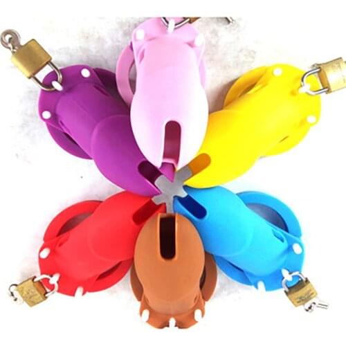 Soft Silicone Cock Ring Male Chastity Cage Penis Ring For Testic Erotic Toys Ball Stretcher Gay Friend Chastity Equipment