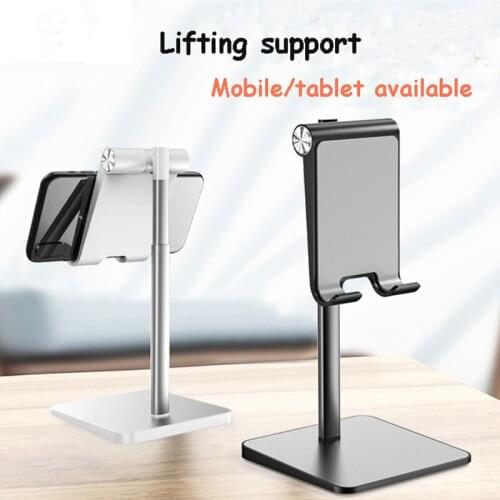 Phone Holder Stand Mobile Smartphone Desk Stand Metal Adjustable Universal Table Cell Phone Support For iPhone Xiaomi