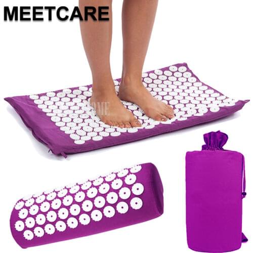 Acupuncture Cushion Pillow Back Pain Yantra Shakti Mat Acupressure Massage Relieve Fatigue Eliminating Depression Improve Sleep